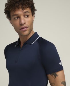 WILSON TEAM SEAMLESS POLO 2.0 NAVY – Obrázok 5