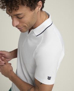 WILSON TEAM SEAMLESS POLO 2.0 WHITE – Obrázok 4