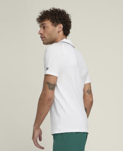 WILSON TEAM SEAMLESS POLO 2.0 WHITE – Obrázok 2