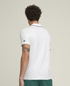 WILSON TEAM SEAMLESS POLO 2.0 WHITE – Obrázok 3