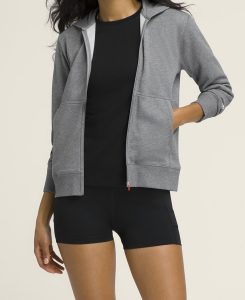 WILSON W TEAM ZIP HOODIE MEDIUM GRAY