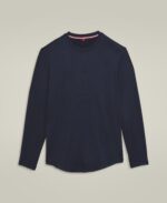 WILSON EVERYDAY PERFORMANCE TEE LONG SLEEVE NAVY – Obrázok 4