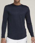 WILSON EVERYDAY PERFORMANCE TEE LONG SLEEVE NAVY