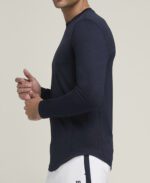 WILSON EVERYDAY PERFORMANCE TEE LONG SLEEVE NAVY – Obrázok 2