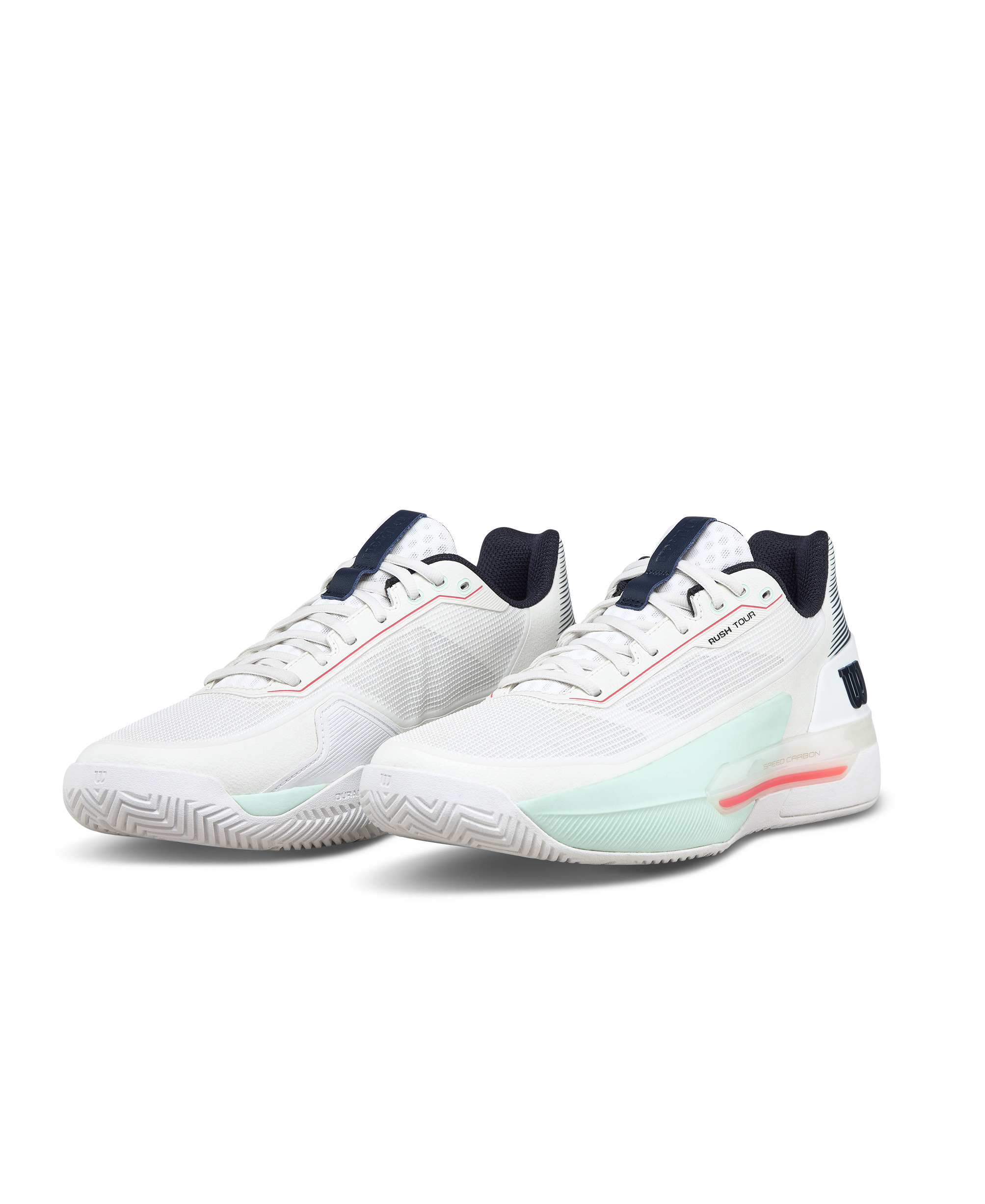 WILSON RUSH TOUR 5 White/Bay/Fiery Coral – Obrázok 1