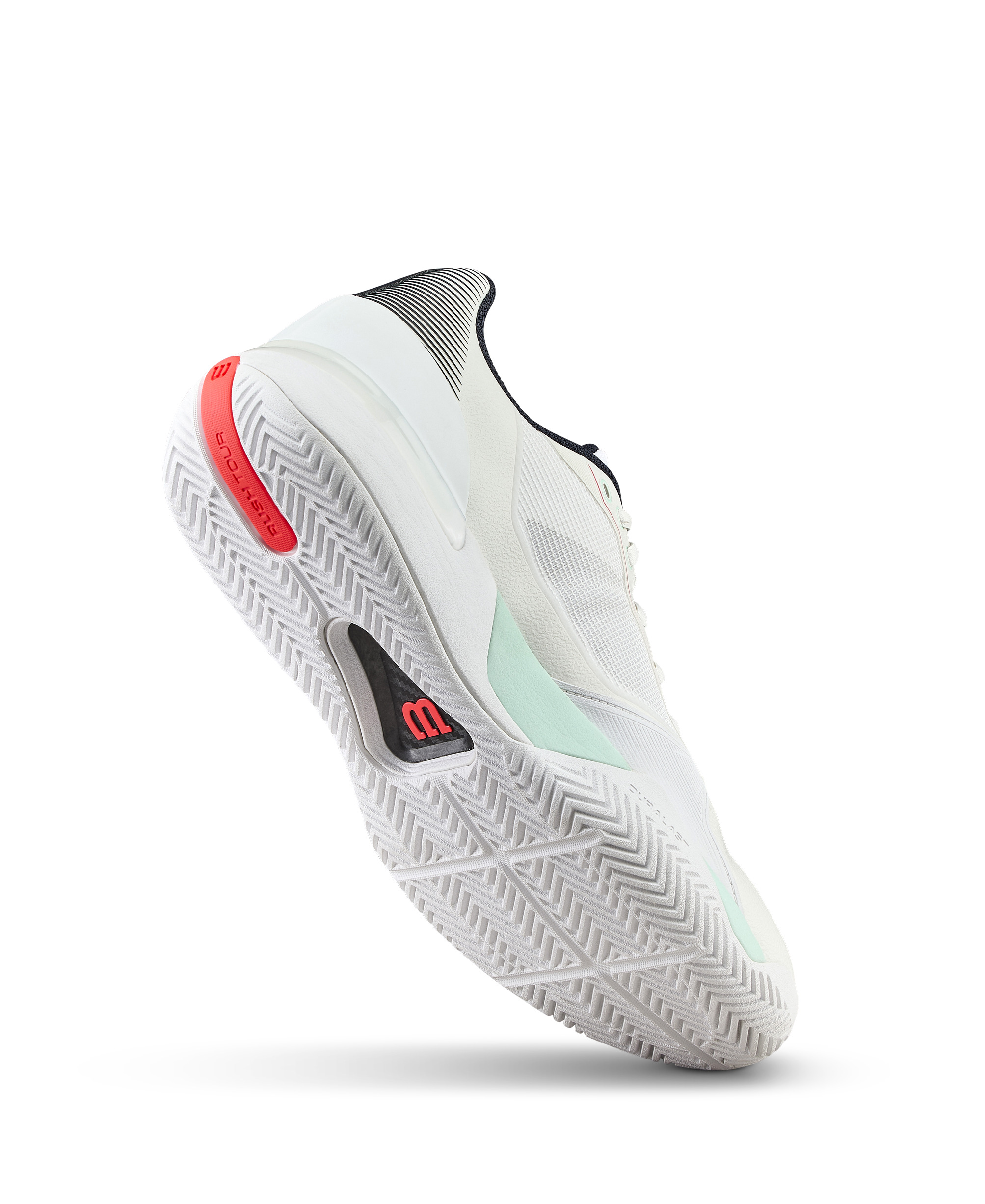 WILSON RUSH TOUR 5 White/Bay/Fiery Coral – Obrázok 10