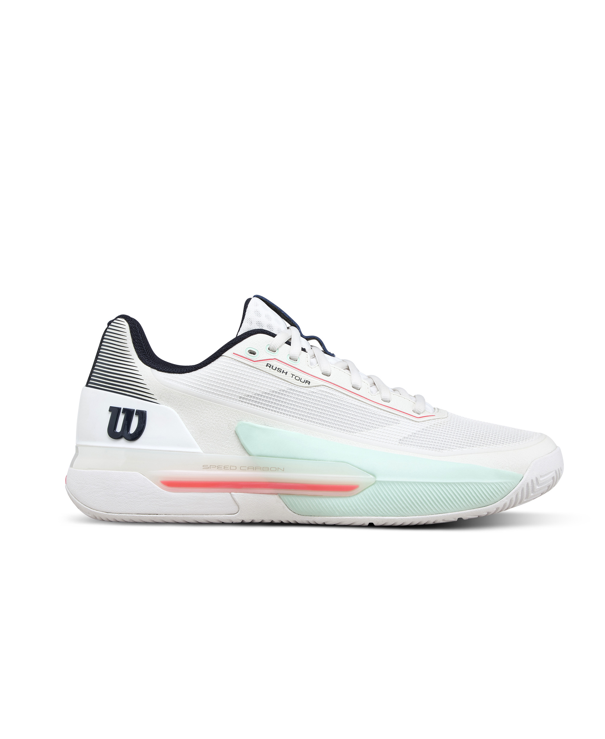 WILSON RUSH TOUR 5 White/Bay/Fiery Coral – Obrázok 4