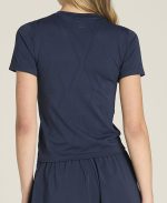 WILSON W SEAMLESS SHORT SLEEVE TEE CLASSIC NAVY – Obrázok 3