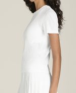 WILSON W SEAMLESS SHORT SLEEVE TEE BRIGHT WHITE – Obrázok 2