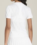 WILSON W SEAMLESS SHORT SLEEVE TEE BRIGHT WHITE – Obrázok 3
