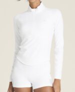 WILSON W BASELINE HALF-ZIP WHITE