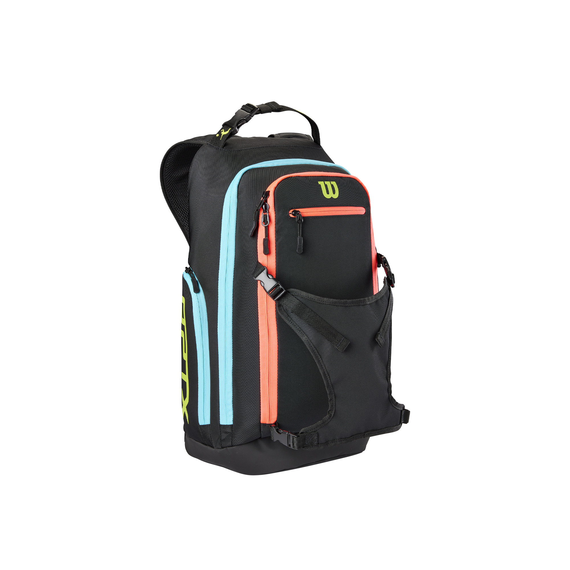 WV6001901_0_AVP_OPTX_Grass_Backpack_BLACK_AQUA_GREEN.png.high-res WILSON OPTX VOLLEYBALL BACKPACK Black/Aqua – Obrázok 1